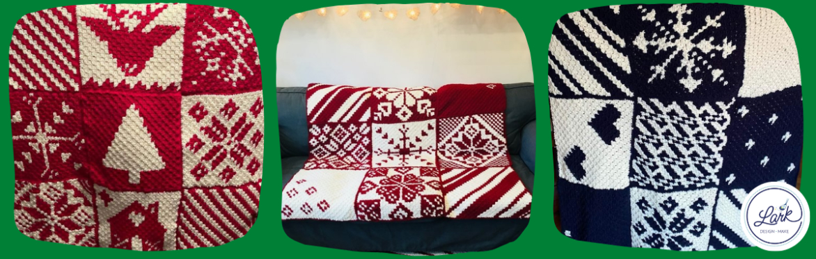 Corner to Corner (C2C) Crochet a Christmas Blanket - 4 part course!