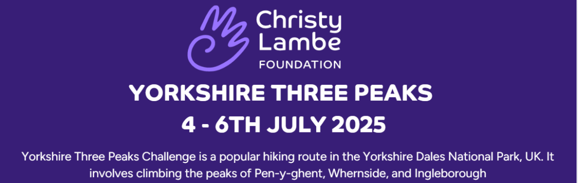 Christy Lambe Foundation Yorkshire Three Peaks Challenge