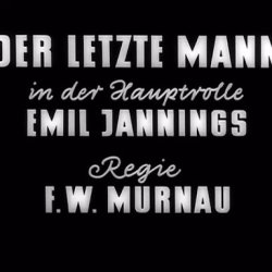SCREENING: Der letzte Mann [The Last Laugh] (dir. F.W. Murnau; Germany, 1924)