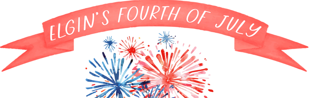 Elgin's Fourth of July Banner