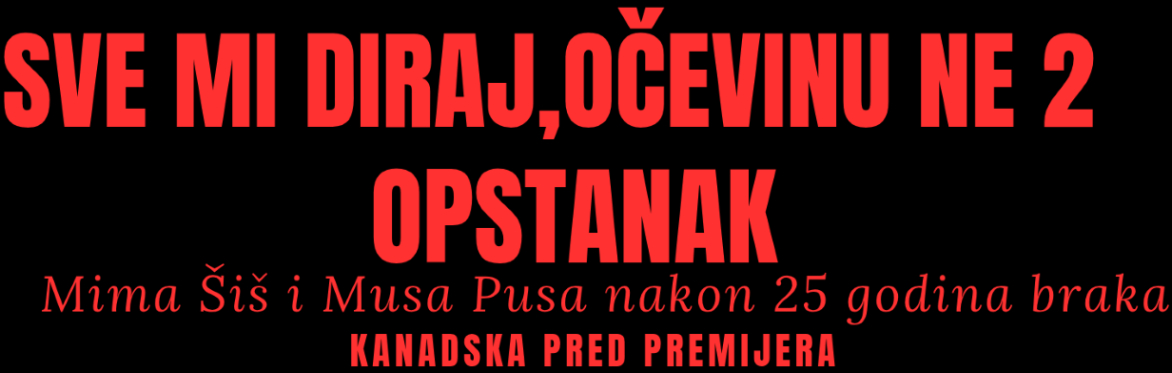 SVE MI DIRAJ, OČEVINU NE 2 - OPSTANAK (TORONTO)
