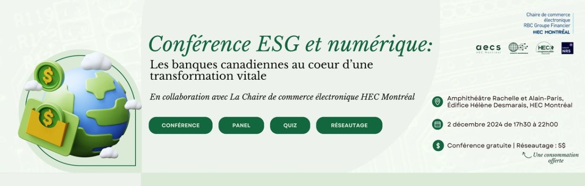 Conférence ESG et numérique : Les banques canadiennes au cœur d’une transformation vitale