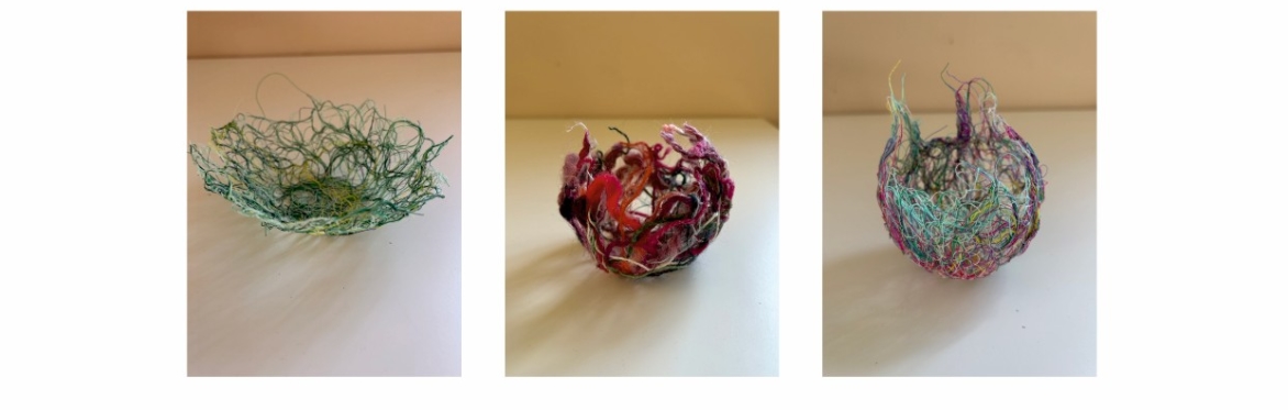 Yarn & Thread art bowls with Saj Collyer