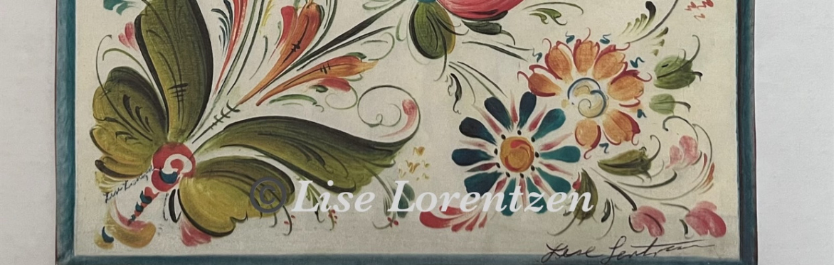 Os Rosemaling  10"x 8" - Nordic Wildflowers Bring your own Project one night class