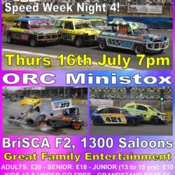 Thurs 16th July 2026 UK Speed Week Night 4