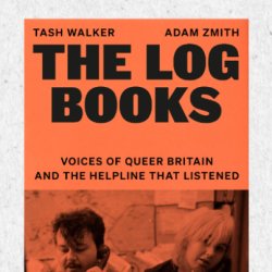 A banner with the cover of The Log Books and an image of the authors. Text reads Author Q + A Tash Walker, Adam Zmith, hosted by Serena James The voice of the log books
