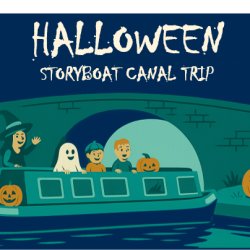 Children on a spooky narrowboat