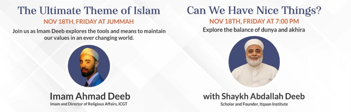 Friday Night with Imam Deeb: Can we have nice things?