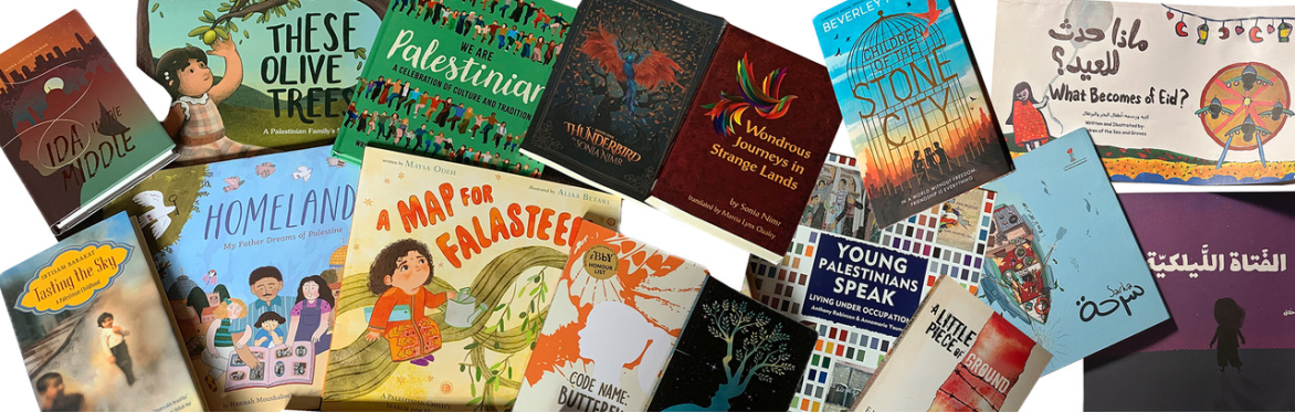 A selection of children's books in English and Arabic