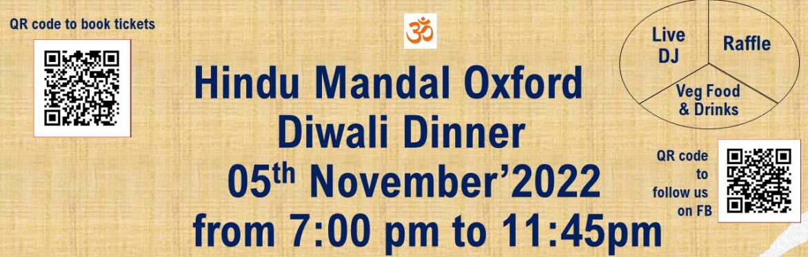 Hindu Mandal Oxford Diwali Dinner and Dance