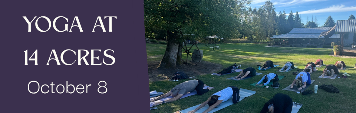 Yoga + Meditation at 14 Acres Vineyard & Winery with Sarah Schroeder