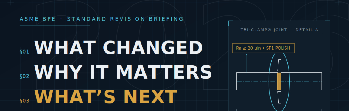 Education Event: ASME BPE 2026: What Changed, Why It Matters & What’s Next