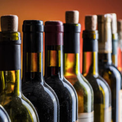 wine bottles