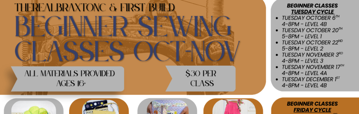 Beginner Sewing - Saturday Level 2