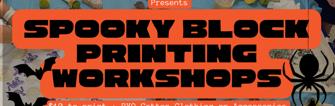 Spooky Block Printing Workshop
