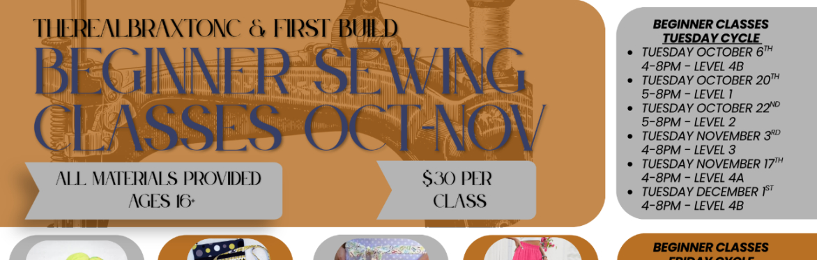 Beginner Sewing - Tuesday Level 3