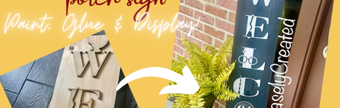 4ft Welcome Porch Sign
