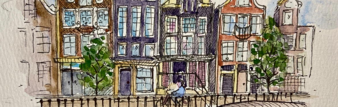 Ink and Watercolour wash: Street Scenes