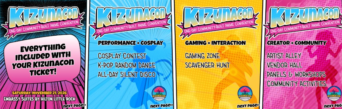 🎉 KIZUNACON LITTLE ROCK ONE EPIC DAY OF ANIME, COSPLAY & COMMUNITY!