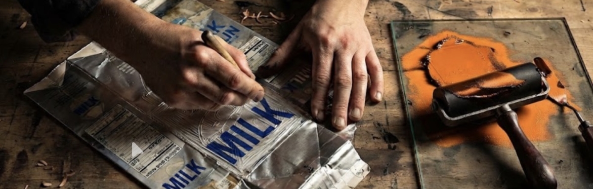 Tetrapak Printmaking - POP UP Art Class for Teens