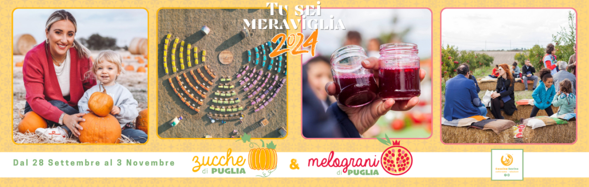 Zucche e Melograni di Puglia 2024 - Apertura campi dal 28 settembre al 3 novembre (tutti i week end)