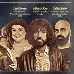 Poster showing the three acts performing at the Cardigan Arms.