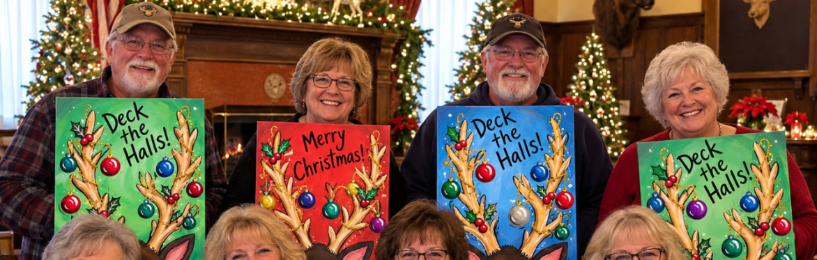Deck the Halls Antlers, Christmas, Elks Lodge