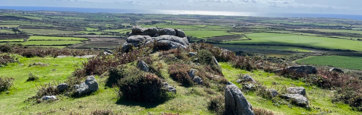 Walk led by Mike Attwell.  Walking through time in West Penwith