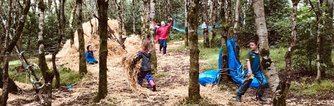 Children busy at play