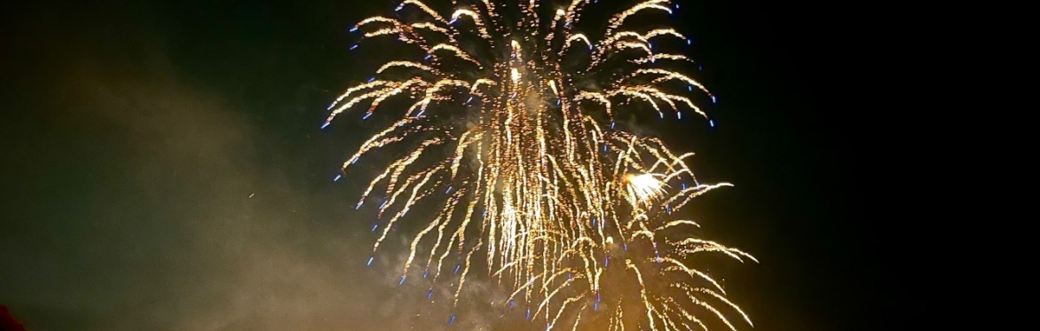 fireworks over Brabyns park