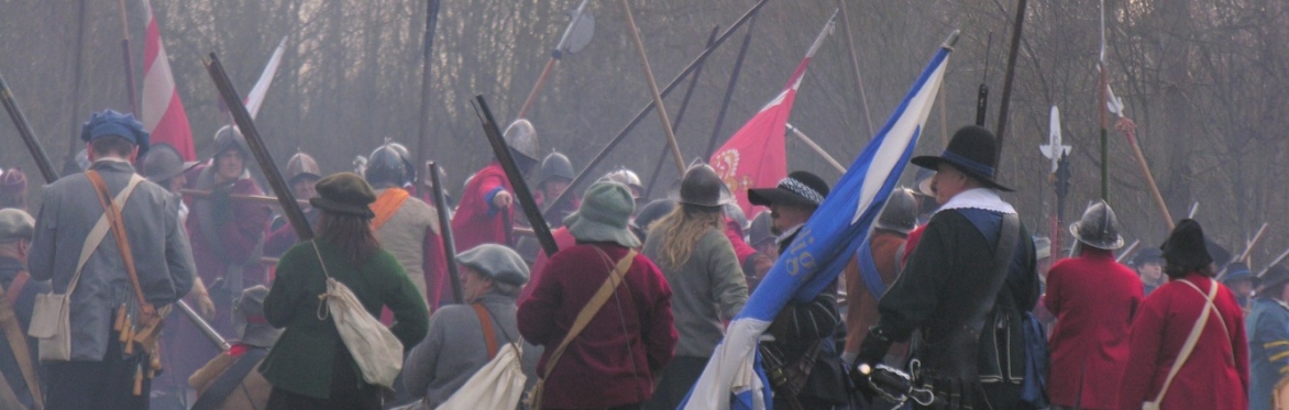 Photograph of reneactors at the Battle of Nantwich