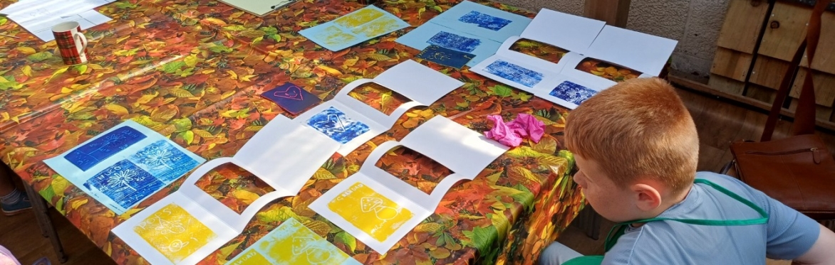 Nature Prints Art Activity AM session