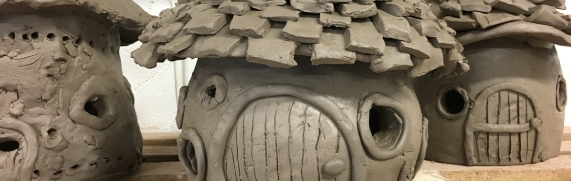 Fairy Houses; pottery workshop
