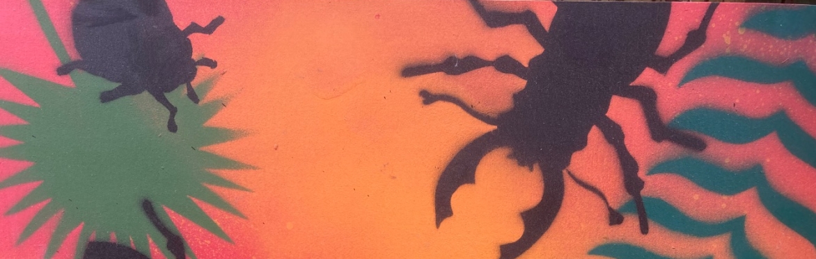 Spray Painting; Woodland Creatures