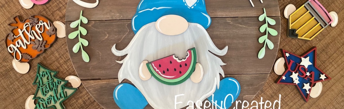 Seasonal Shiplap Interchangeable Gnome Sweet Gnome Kit