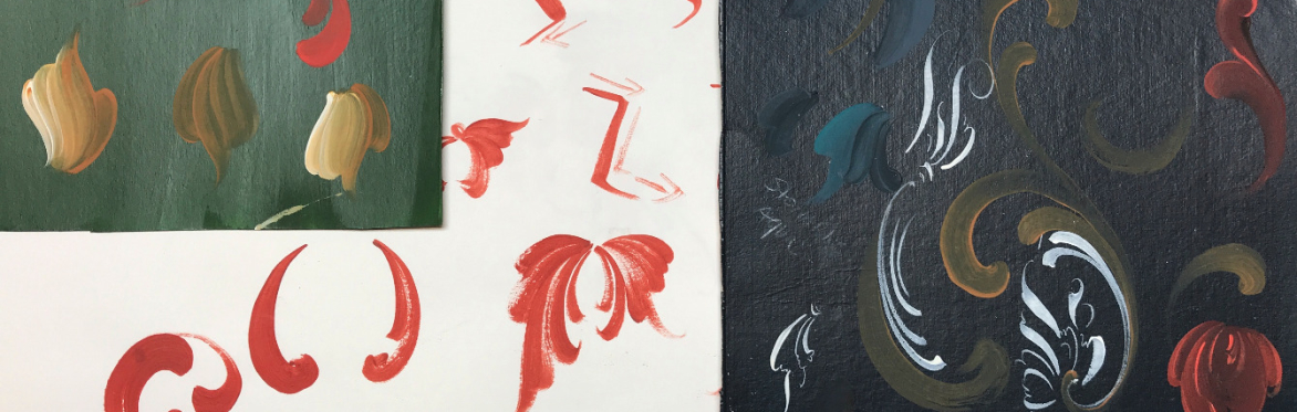 Brush Control with a Round Brush- Foundations in Stroke Work Series Part two - The C and S strokes of Rosemaling