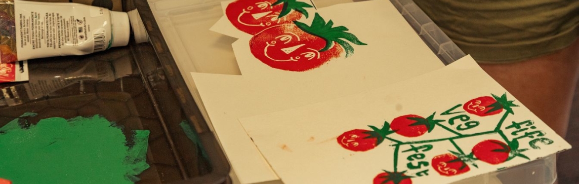 Block Print Your Own VegFest Merch