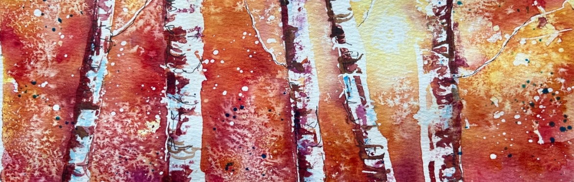 Autumn Trees Watercolour Workshop at Breezy Knees, Saturday 17th October 2026