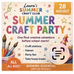 Summer craft party