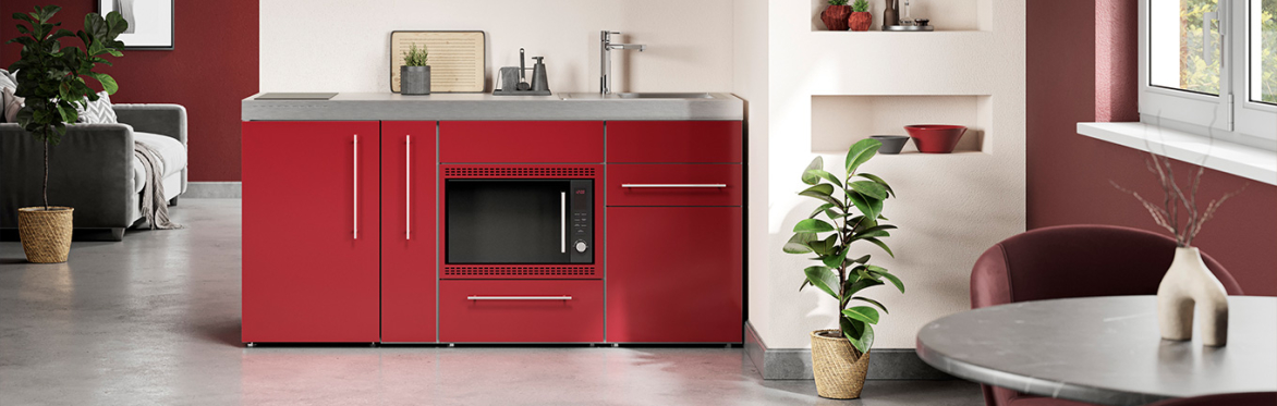 ELEVATING SPACES - We present LIMATEC. Mini kitchens for hotel apartments and residential complexes