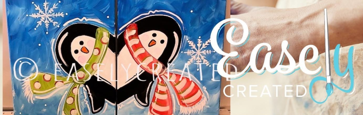 Mom and Me Paint Class "Winter Penguins" Ages  6-14