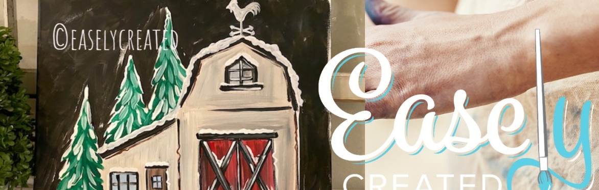Thrifty Tuesday $25 Paint Night "Winter Barn" Canvas