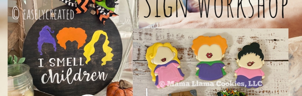 Hocus Pocus Door Hanger & Royal Icing Cookie Workshop