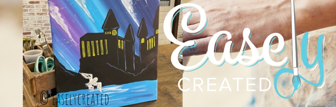 Virtual Thrifty Tuesday $25 Paint Night "Hogwarts"