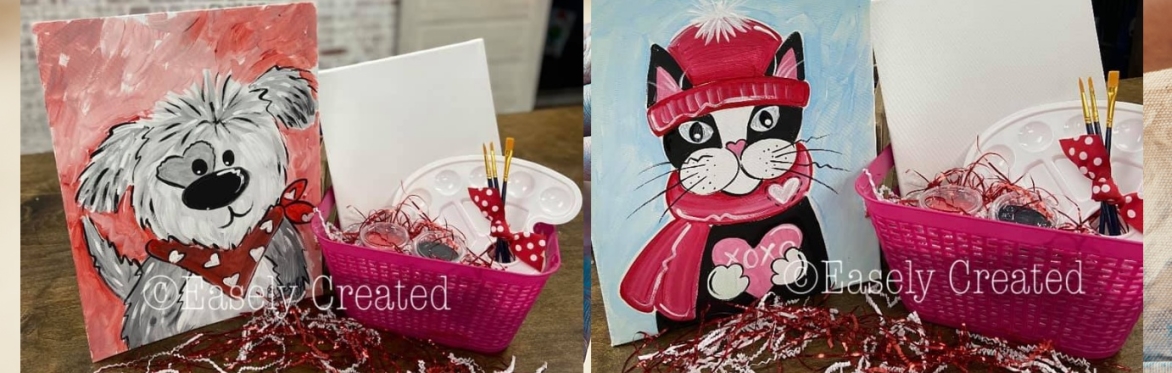 Kids Valentine Paint Kits