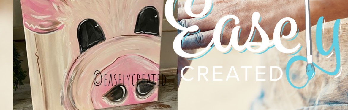 Online Paint Class "Pig" Canvas with to-go supplies