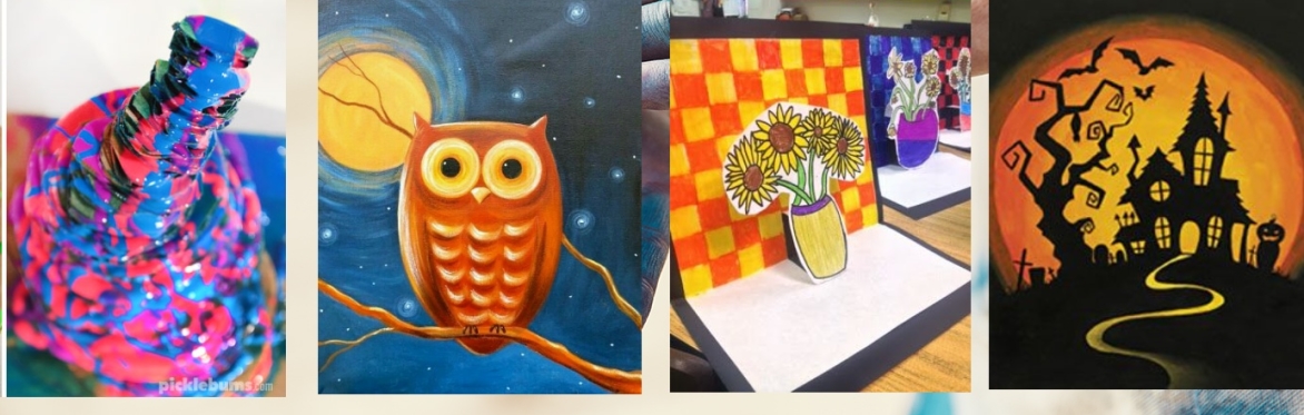 October Homeschool Art Grades K-5 at Easely Created Studio