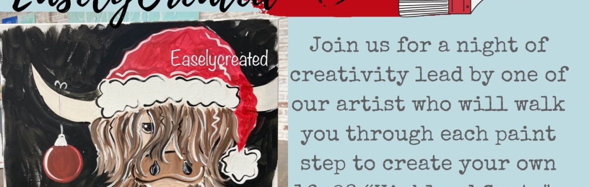Paint Night "Highland Santa"