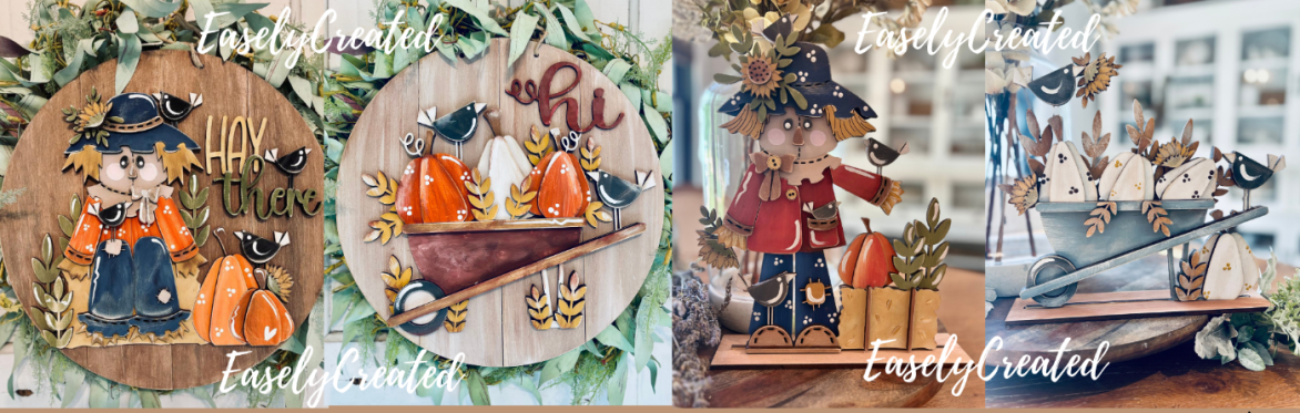 DIY Wooden Sign Workshop Fall Scarecrows & Crows
