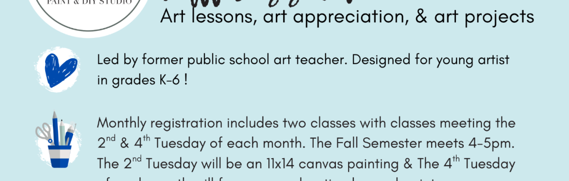 Fall 2026 Homeschool ART